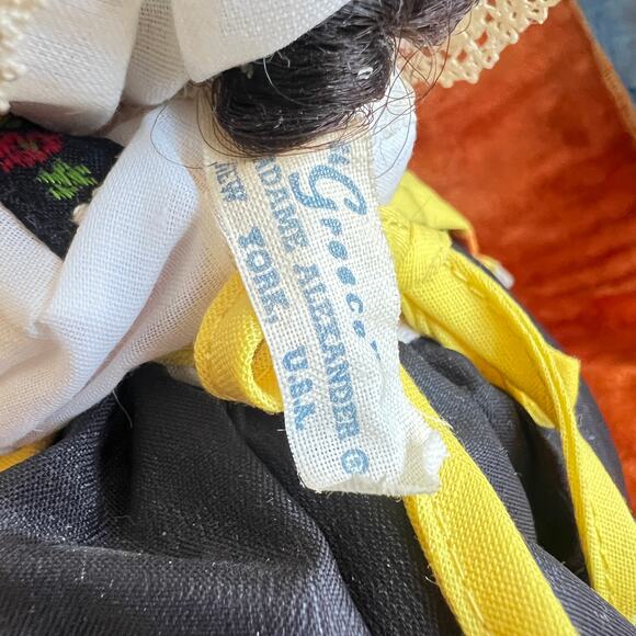 Vintage 80s Madame Alexander Greece Doll 565 with Stand 8 Inch Greek - Picture 6 of 10